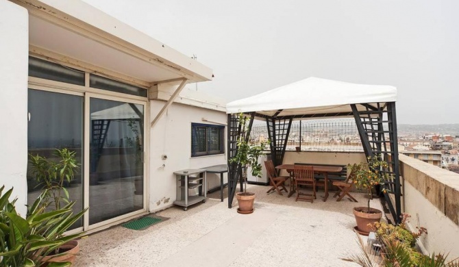 One bedroom appartement at Catania 200 m away from the beach with furnished terrace and wifi